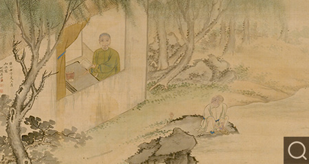 画董邦达像轴